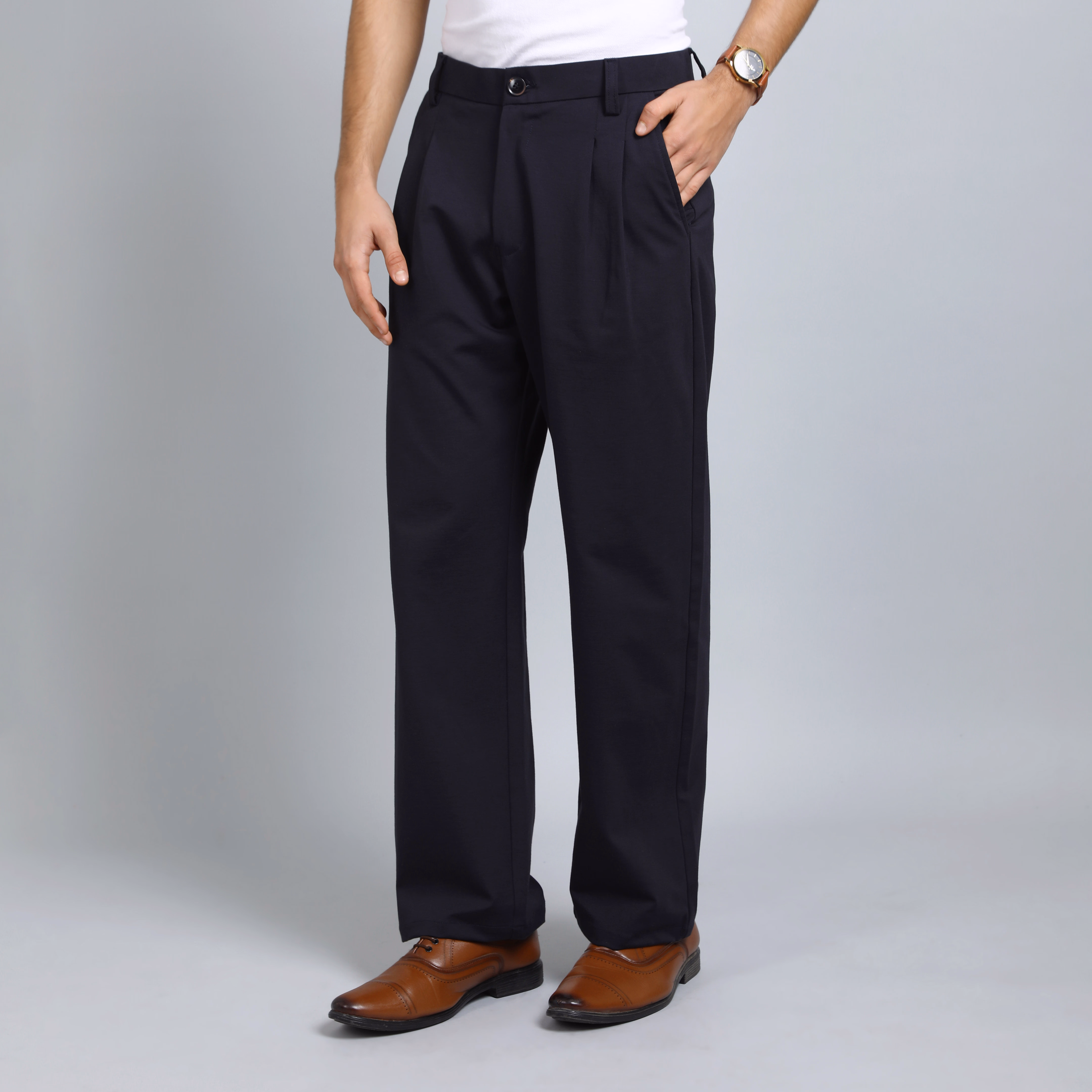 Korean Fit Streetwear Pants for Men – Casual, Sleek & Versatile Bottomwear (hover view)