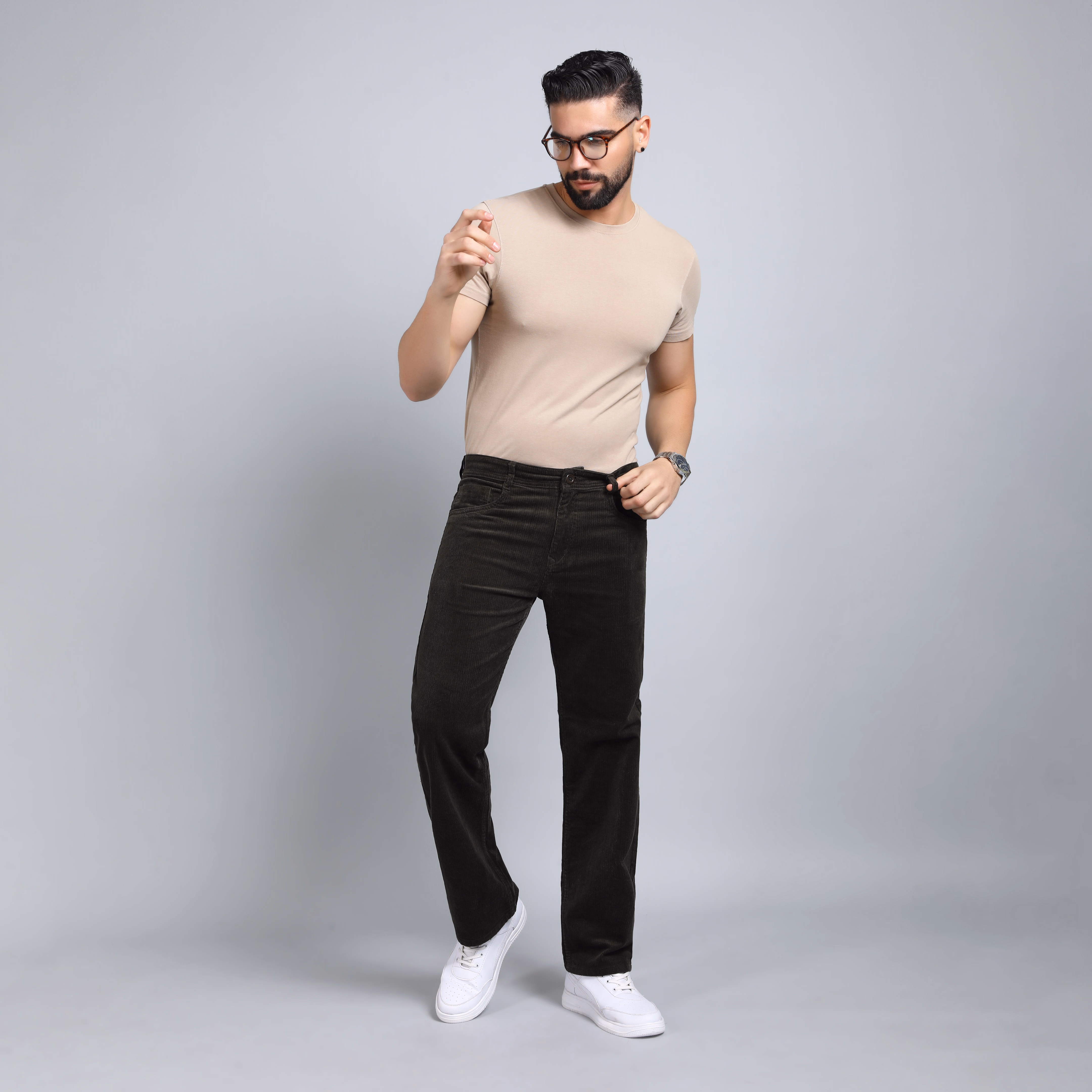 Heritage Corduroy Trousers – Timeless Fit, Cotton Rich (hover view)