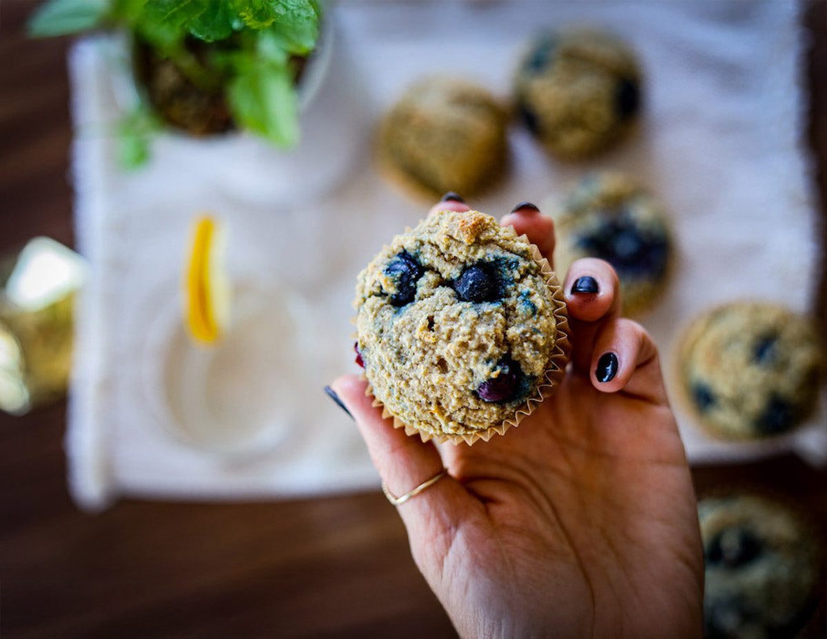 Blueberry Lemon Muffins | High Carb Hannah
