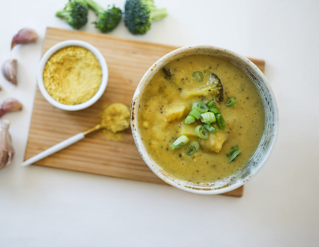 Broccoli Cheddar Soup | High Carb Hannah