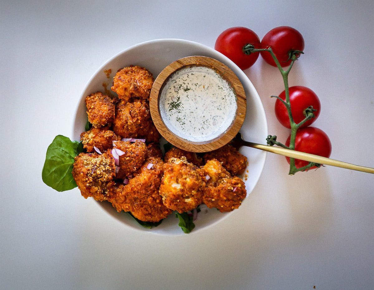 Cauliflower Buffalo Wings | High Carb Hannah