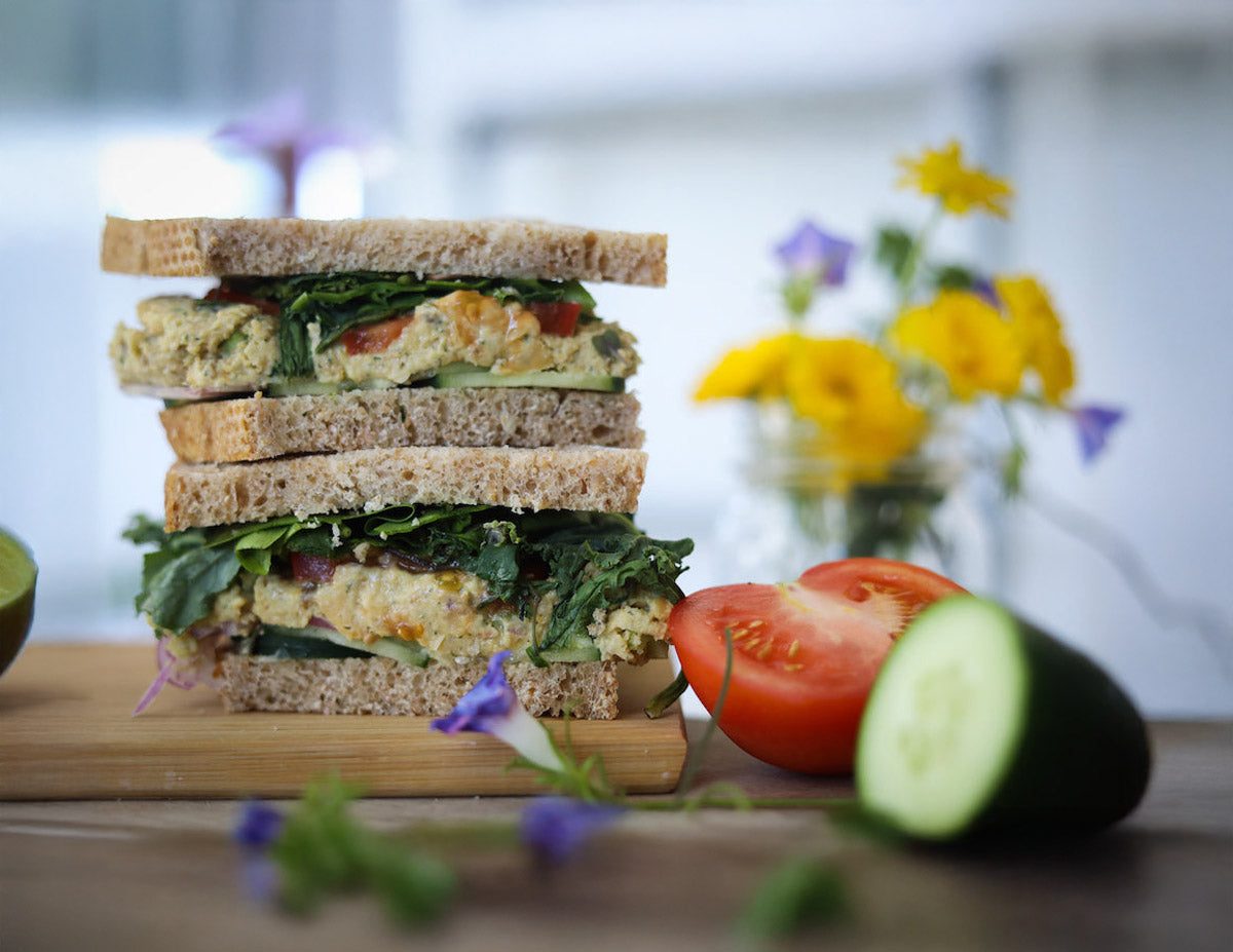 Chickpea Salad Sandwich | High Carb Hannah