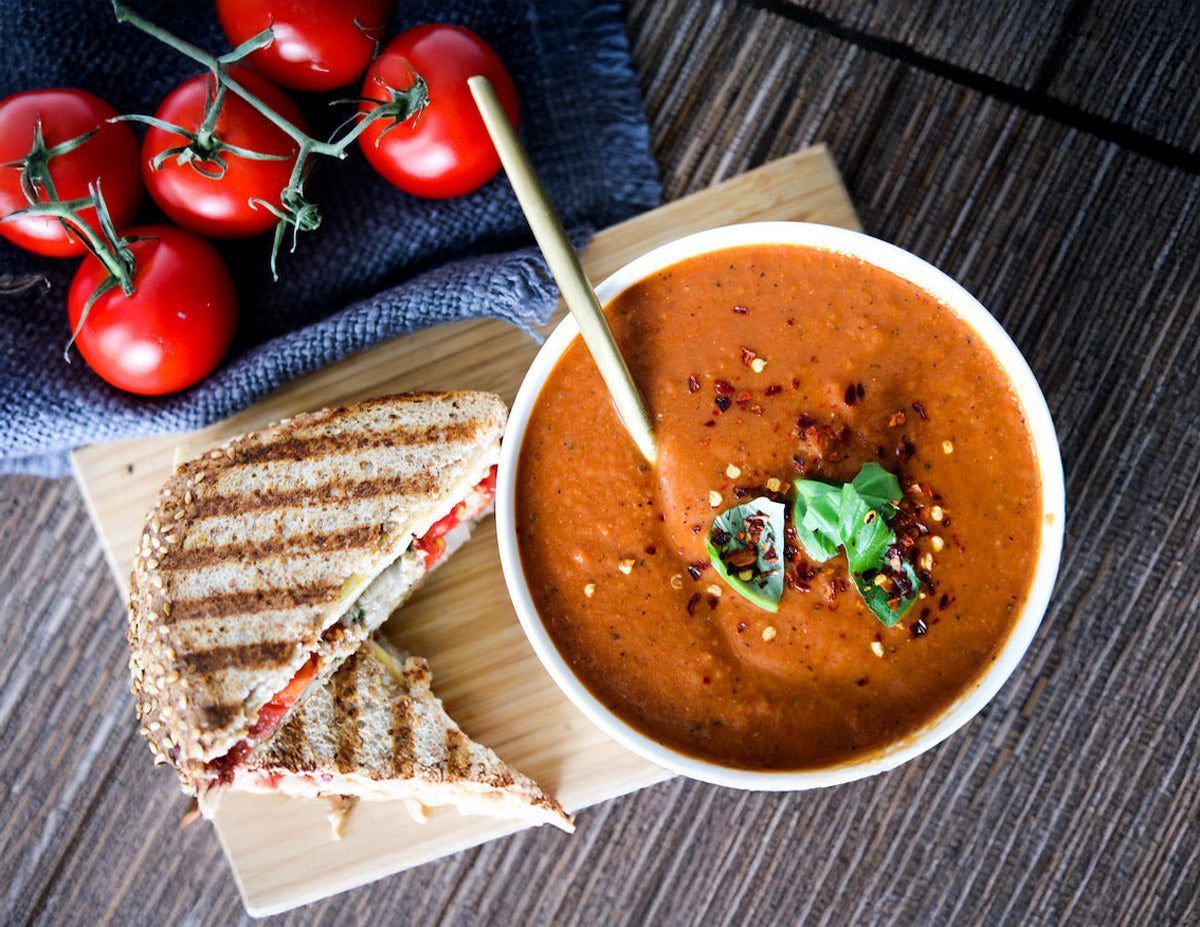 Creamy Vegan Tomato Soup | High Carb Hannah