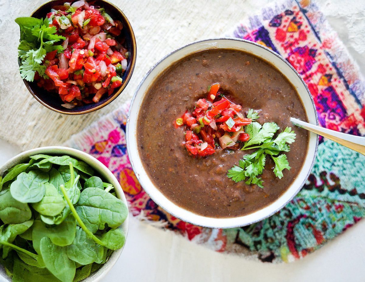 Easy Vegan Black Bean Soup | High Carb Hannah