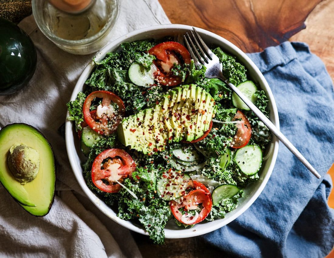 Kale Ceasar Salad | High Carb Hannah