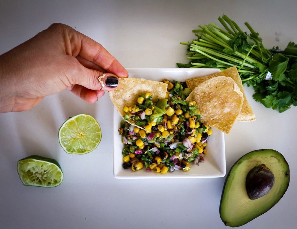 Roasted Corn Salsa | High Carb Hannah