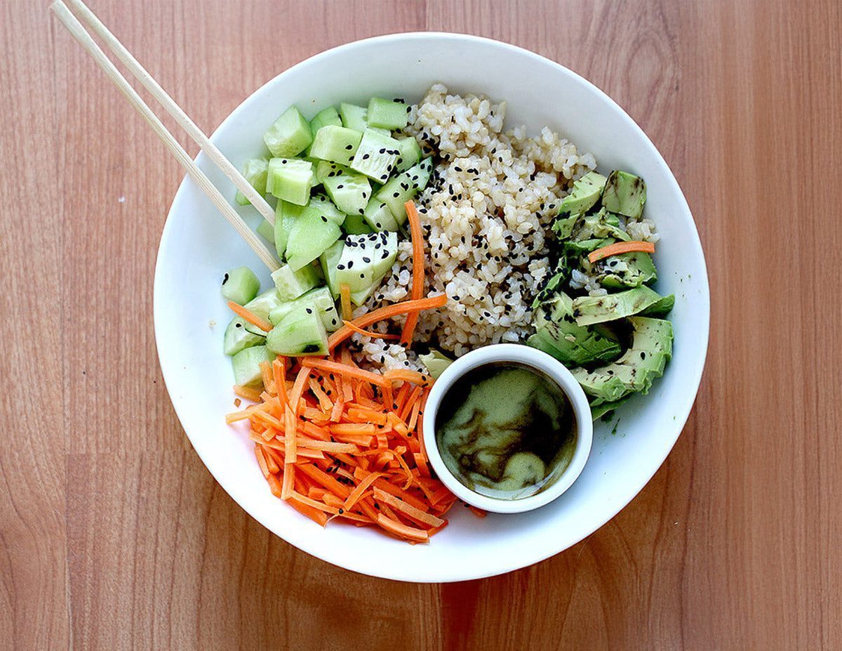 Simple Vegan Sushi Bowl | High Carb Hannah