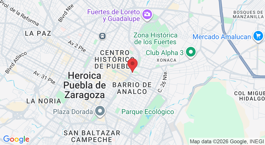 Blvd. Héroes del 5 de Mayo 402, Centro histórico de Puebla, 72000 Heroica Puebla de Zaragoza, Pue., México