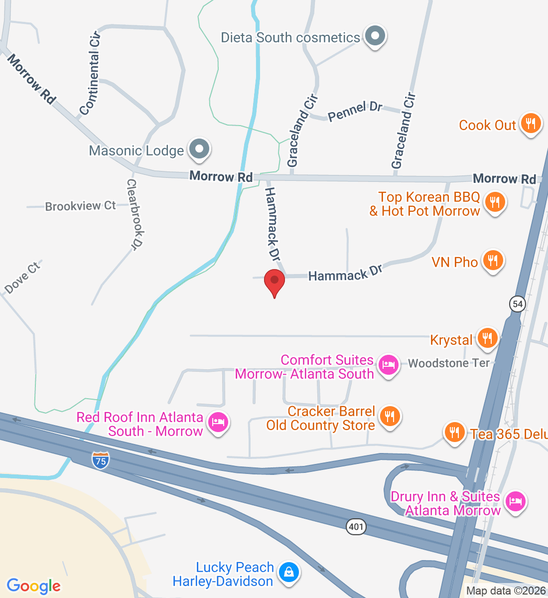 1383 Hammack Dr, Morrow, GA 30260, USA