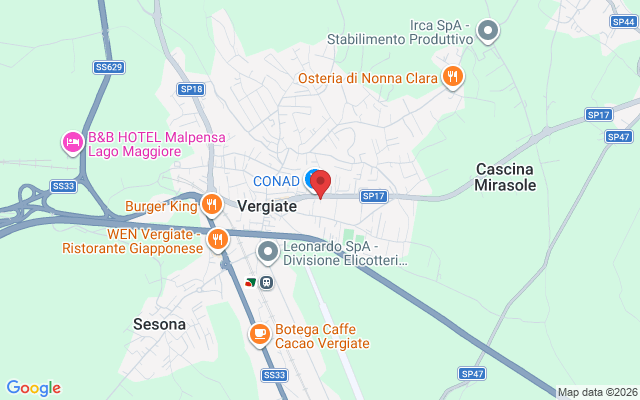 Via Giuseppe di Vittorio, 48, 21029 Vergiate VA, Italia