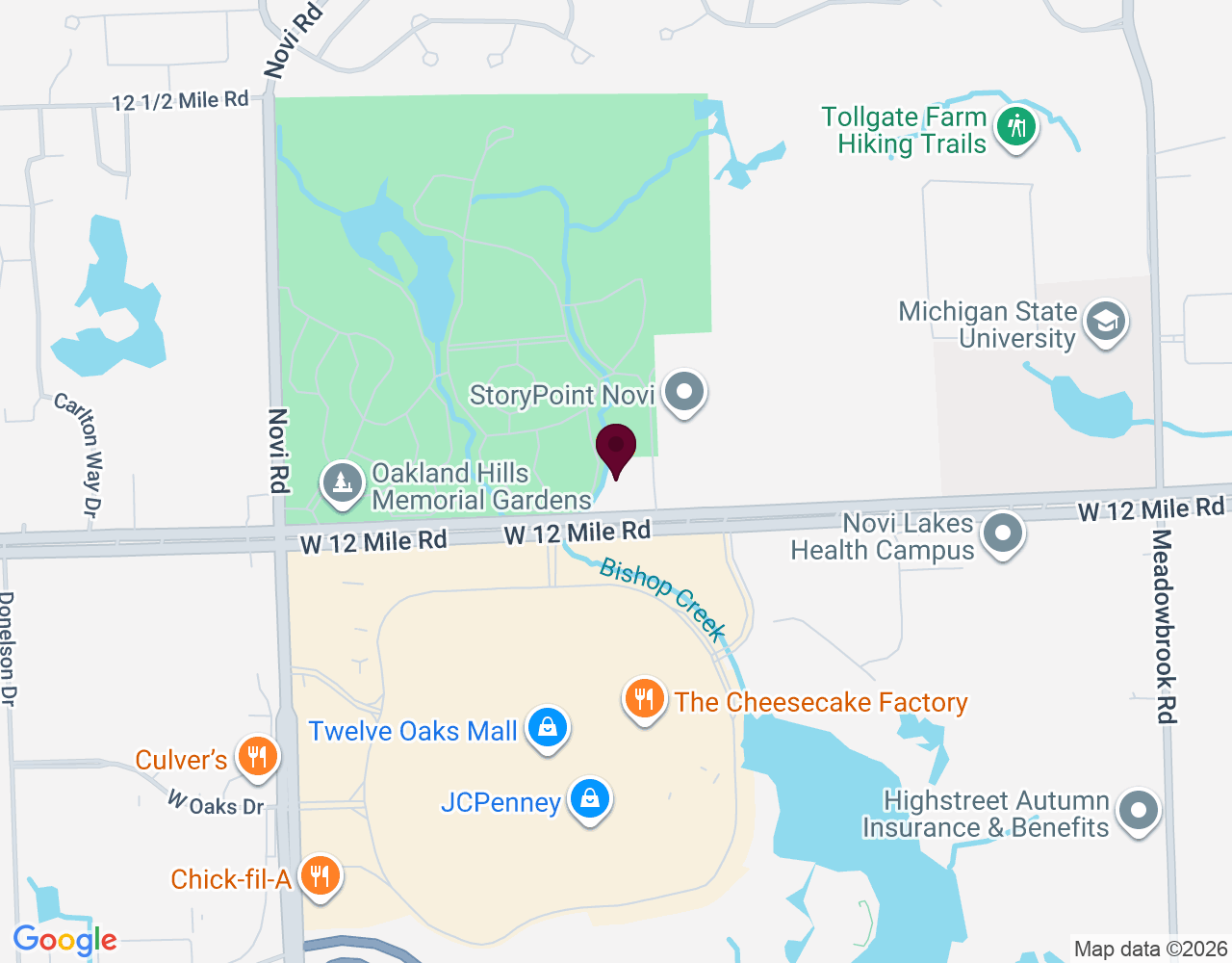 42450 W 12 Mile Rd #205, Novi, MI 48377, USA