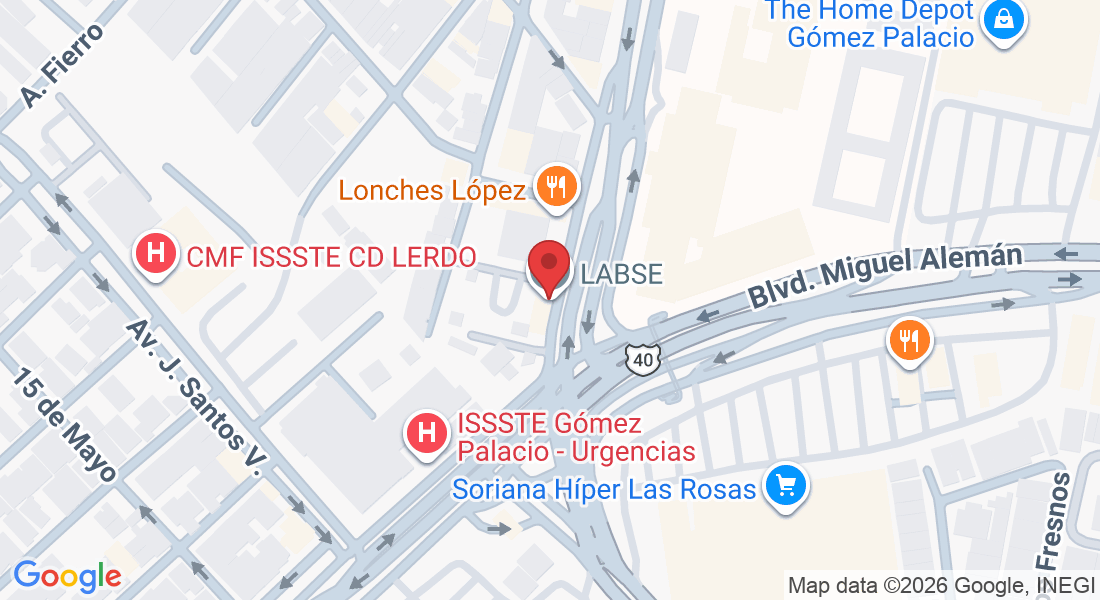 Av. J. Agustín Castro 1890, Colonia Centro, 35000 Gómez Palacio, Dgo., México