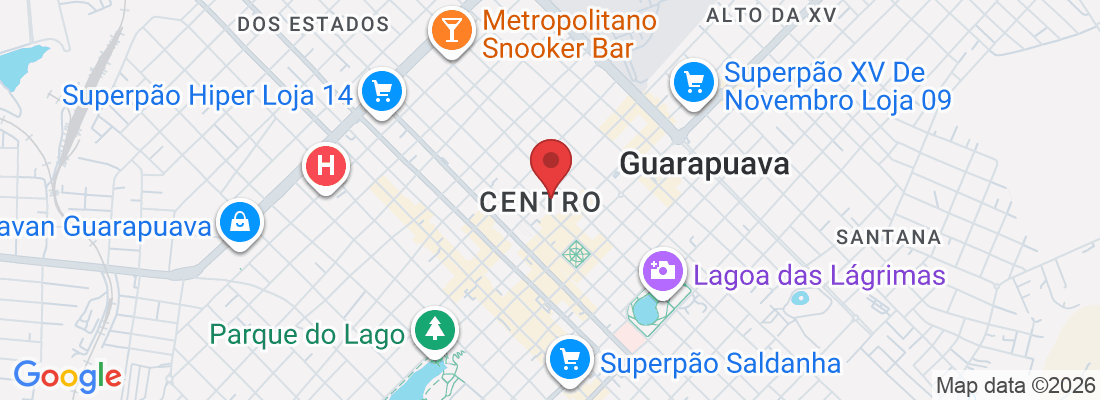 R. Guaíra, 3083 - Alto da XV, Guarapuava - PR, 85010-010, Brazil