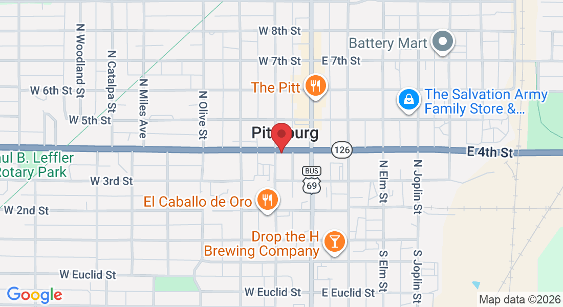 117 W 4th St, Pittsburg, KS 66762, USA