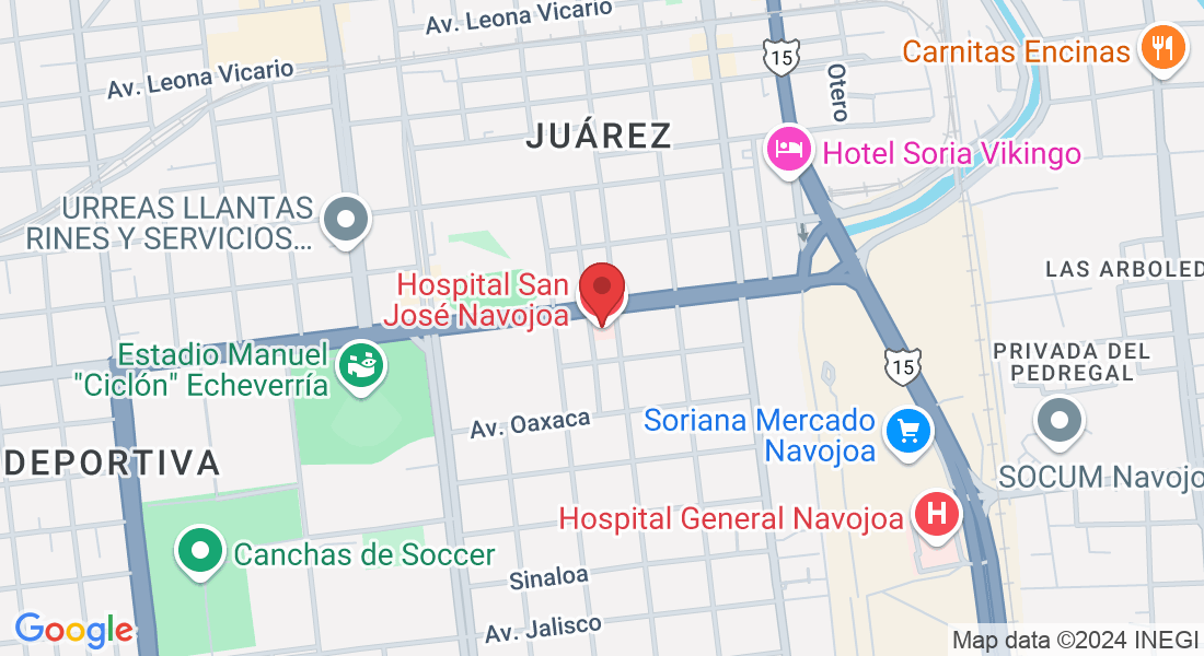 Blvd. Sosa Chávez 302, Juárez, 85870 Navojoa, Son., México