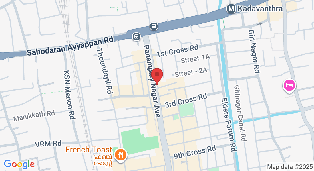 28/93A, Main Avenue, near DDRC SRL corporate office, Manorama Junction, Panampilly Nagar, Kochi, Kerala 682036, India