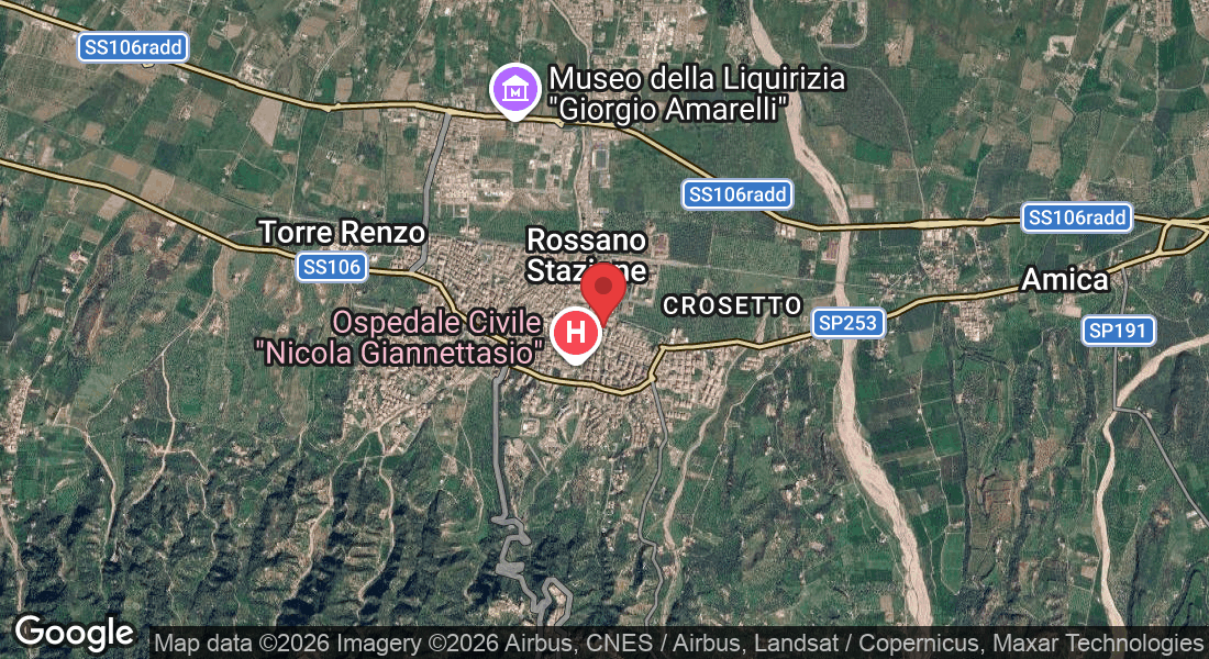 Via Nazionale, 140, 87067 Rossano Stazione CS, Italia