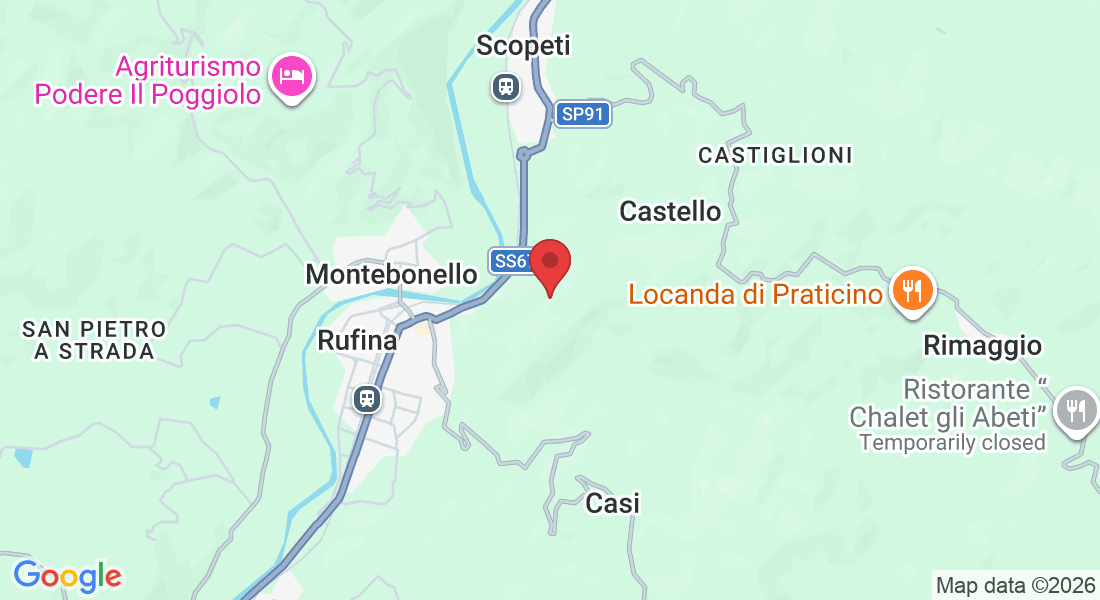 Località Castiglioni, 18, 50068 Rufina FI, Italy