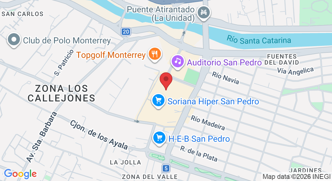 Plaza San Pedro, Av. Humberto Lobo 520-Local H1, Del Valle, 66228 San Pedro Garza García, N.L., México