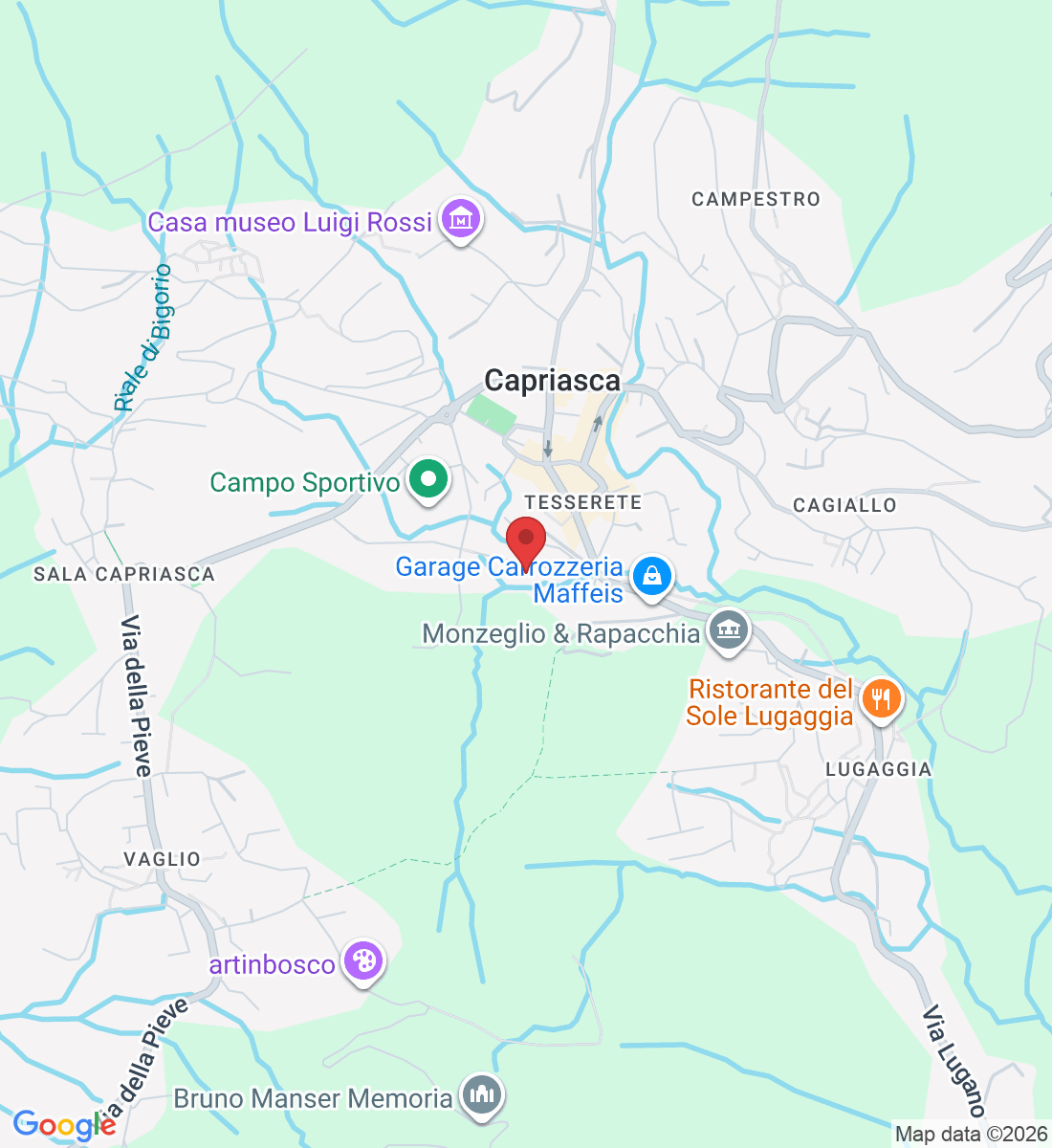 Via Paredo, 6950 Tesserete, Svizzera