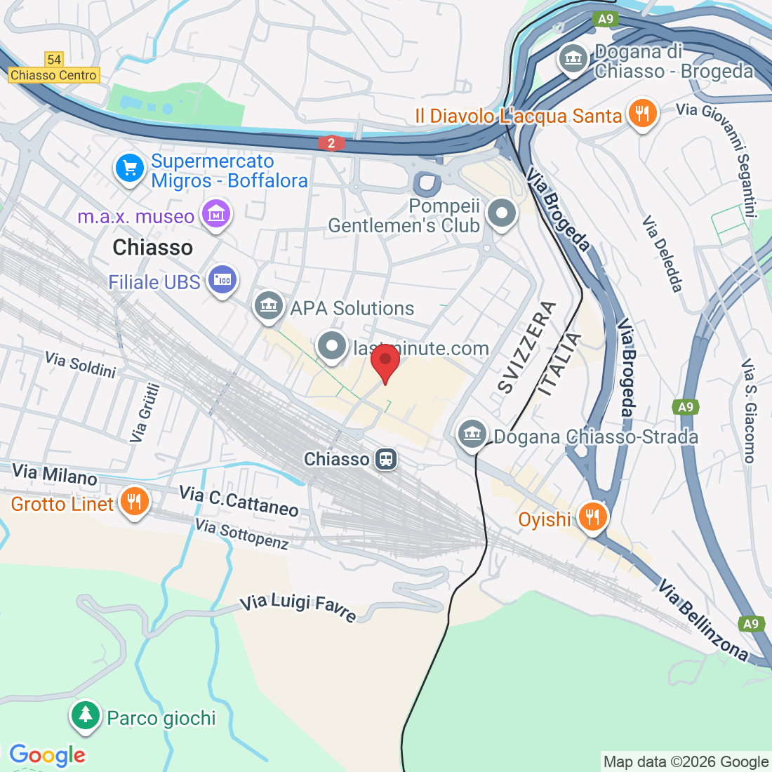 Via Alessandro Volta 2 A, 6830 Chiasso, Svizzera