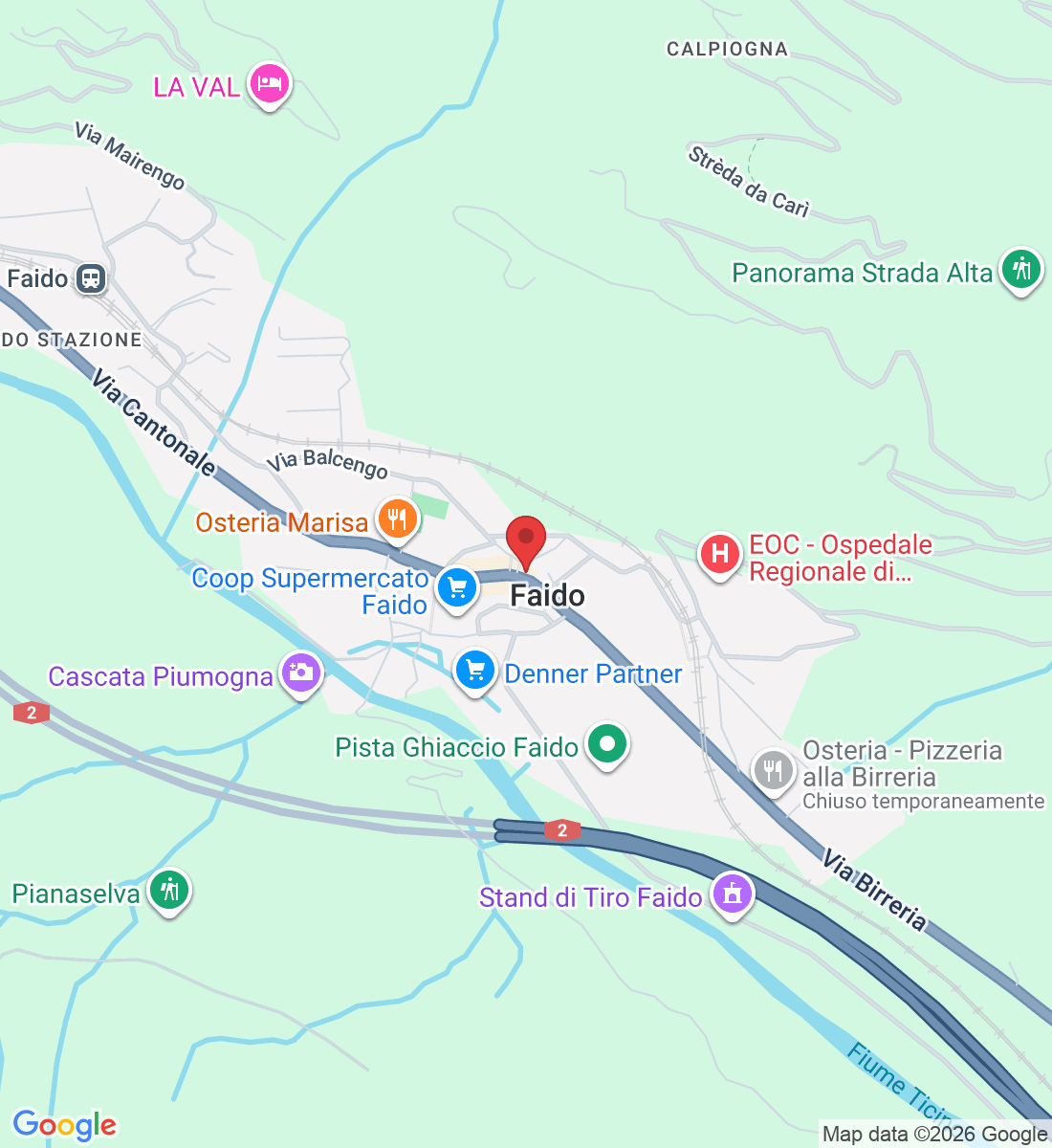 Via Fontana di Scribar 6, 6760 Faido, Svizzera