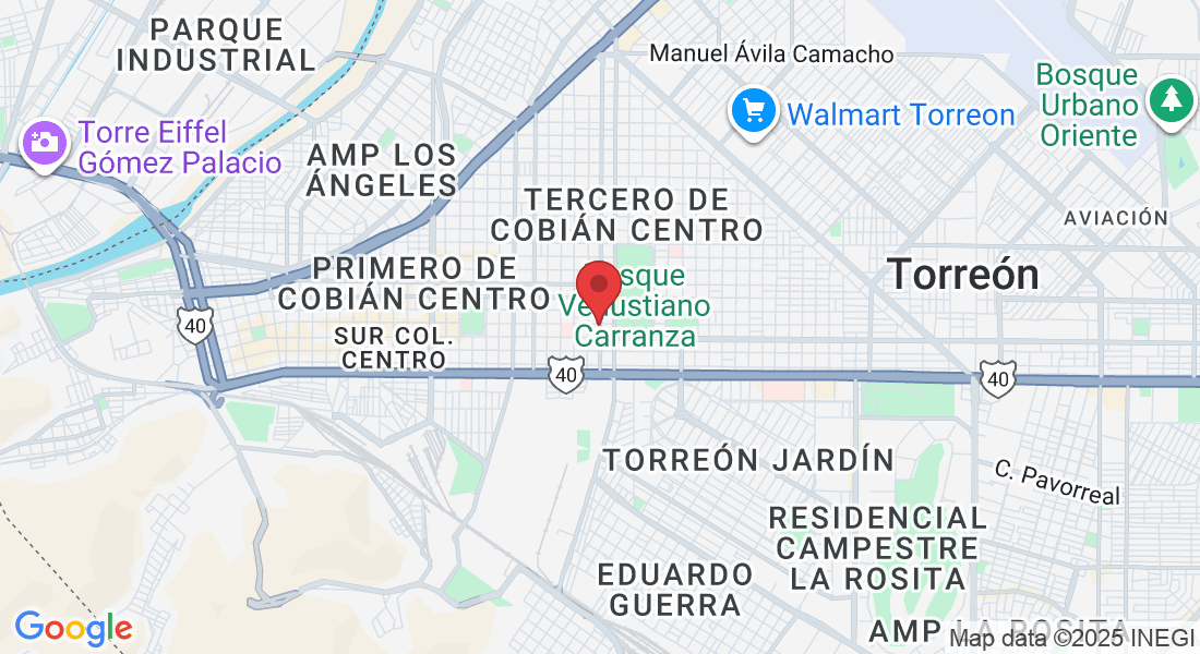 Av. Mariano López Ortiz Nte. 259, Tercero de Cobián Centro, 27000 Torreón, Coah., México