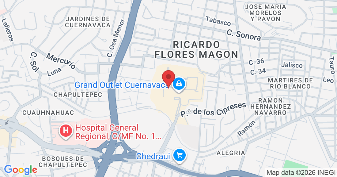 C. Jacarandas 103-Local 125, Ricardo Flores Magon, 62370 Cuernavaca, Mor., México