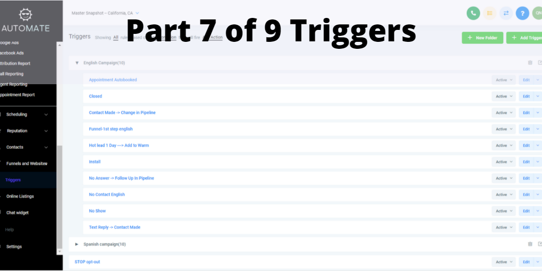 Triggers