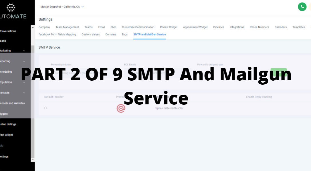 SMTP And Mailgun Service