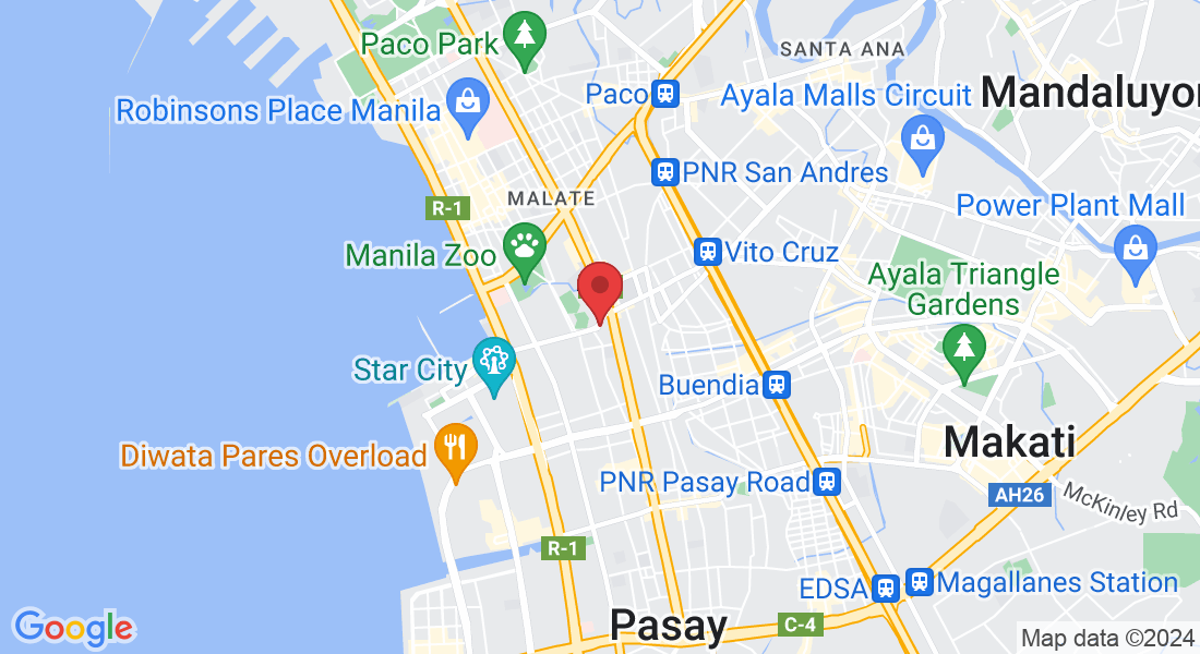 760 P.Ocampo St., Malate, Manila, 1004 Metro Manila, Philippines