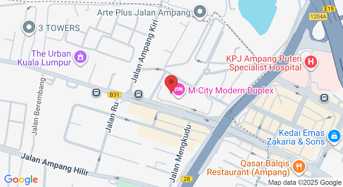 R-13A-2B, M-City Ampang, 2nd Floor, 326, Jln Ampang, Kampung Berembang, 50450 Ampang, Wilayah Persekutuan Kuala Lumpur, Malaysia