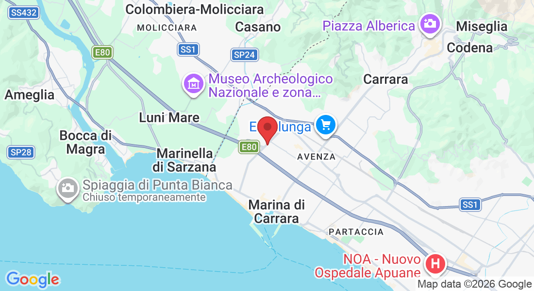 Viale Galileo Galilei, 40, 54033 Carrara MS, Italia