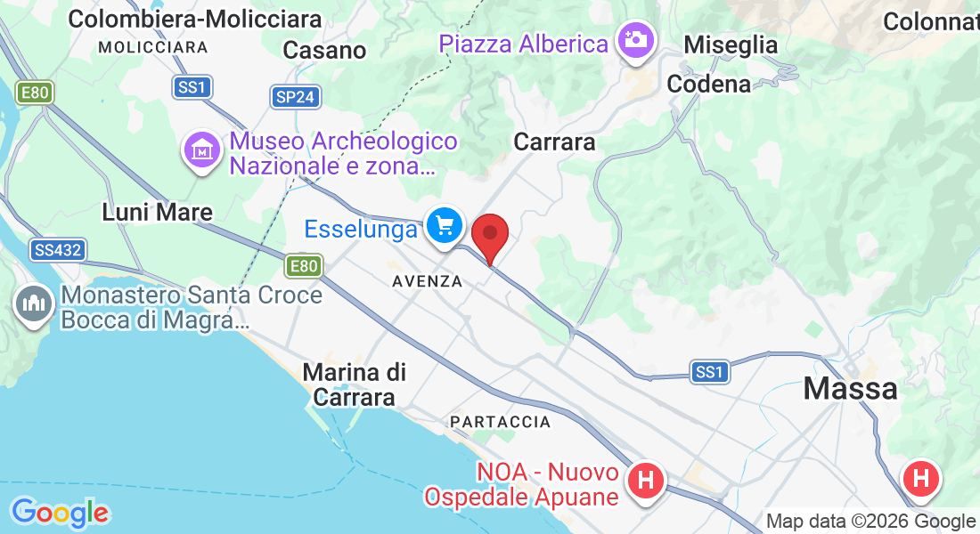 SS 1, 32B, 54033 Carrara MS, Italia