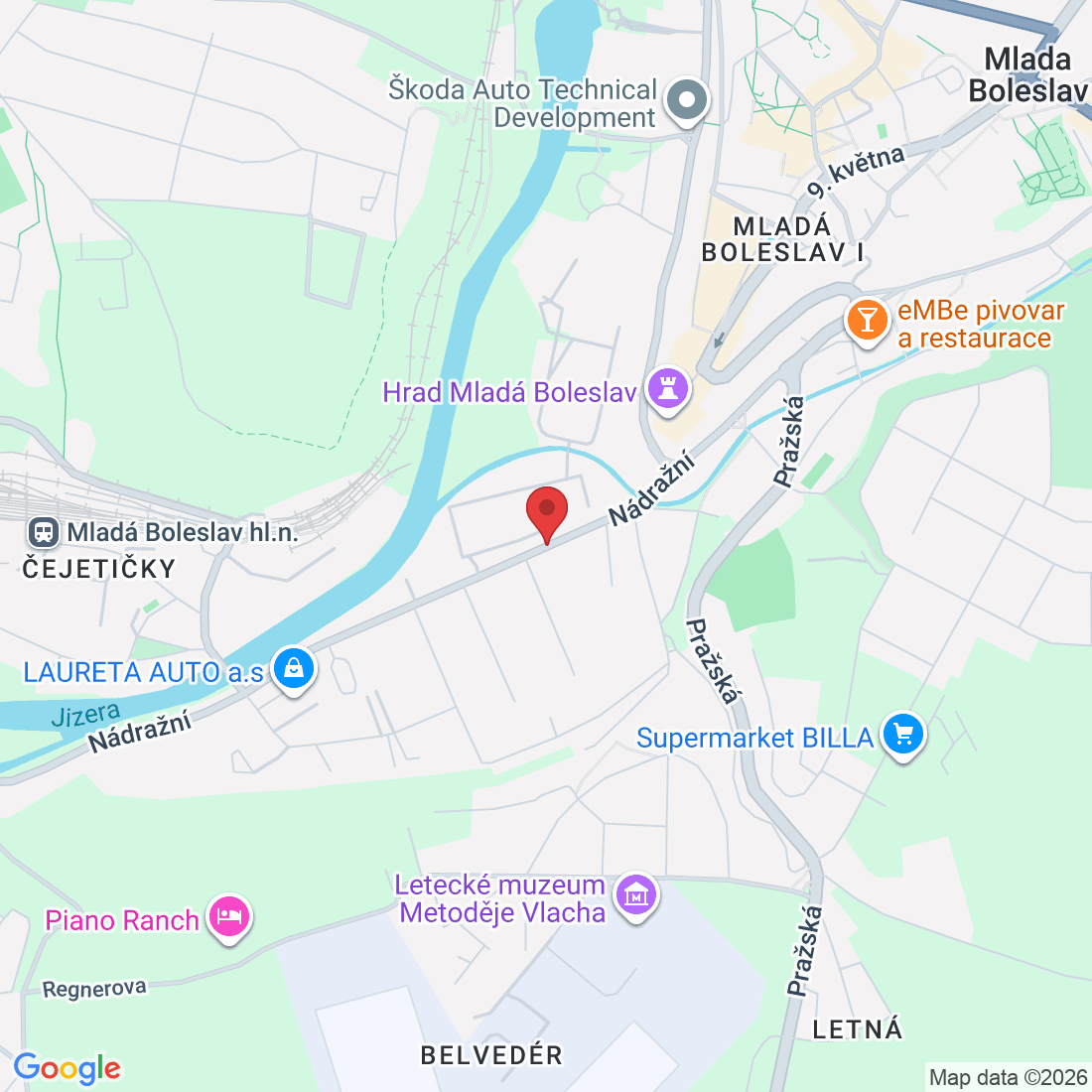 Nádražní 77, 293 01 Mladá Boleslav-Mladá Boleslav 1, Czechia