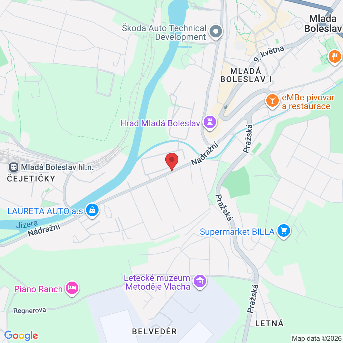 Nádražní 77, 293 01 Mladá Boleslav-Mladá Boleslav 1, Czechia