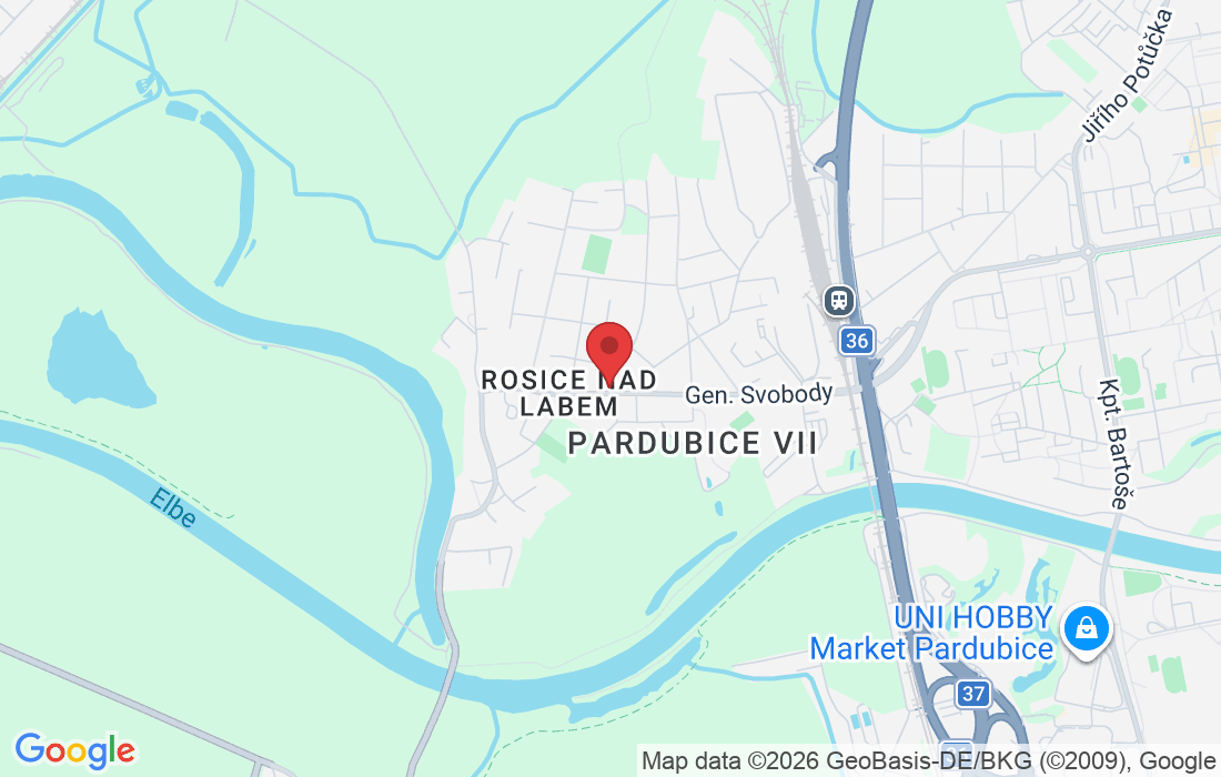 Gen. Svobody 181, 533 51 Pardubice VII-Rosice, Česko