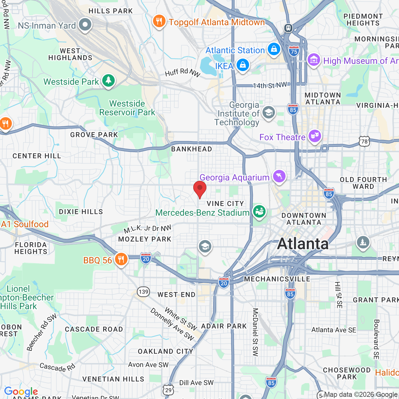 201 Joseph E. Lowery Blvd NW, Atlanta, GA 30314, USA