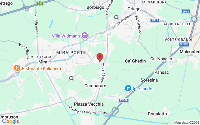 Via G. Di Vittorio, 115A, 30034 Mira VE, Italia