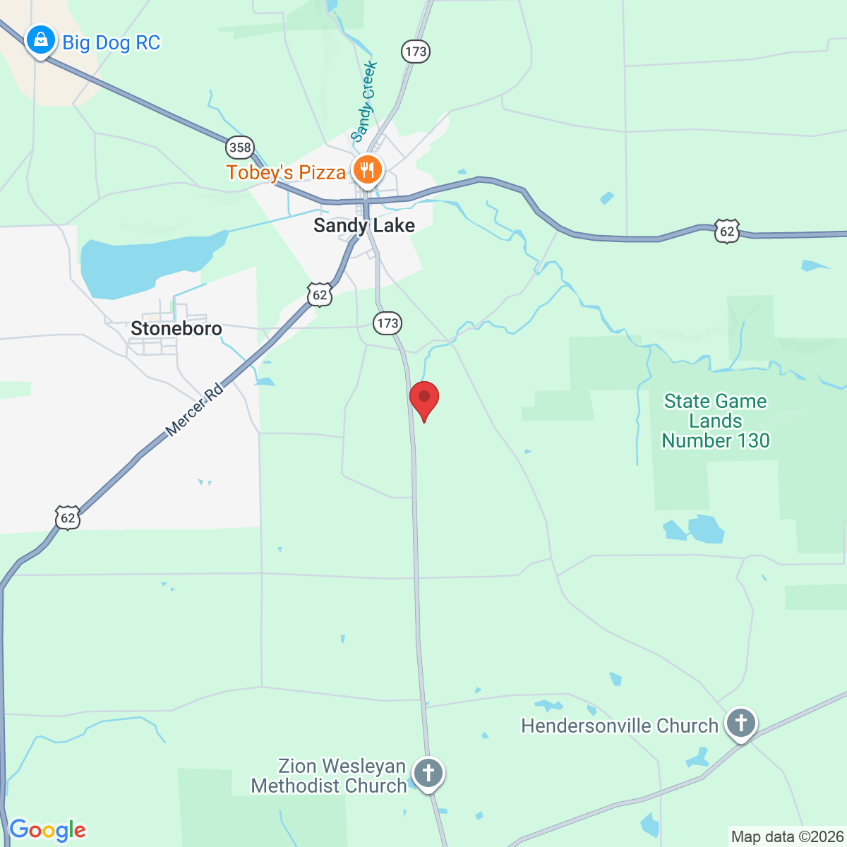 2960 Sandy Lake-Grove City Rd, Stoneboro, PA 16153, EE. UU.