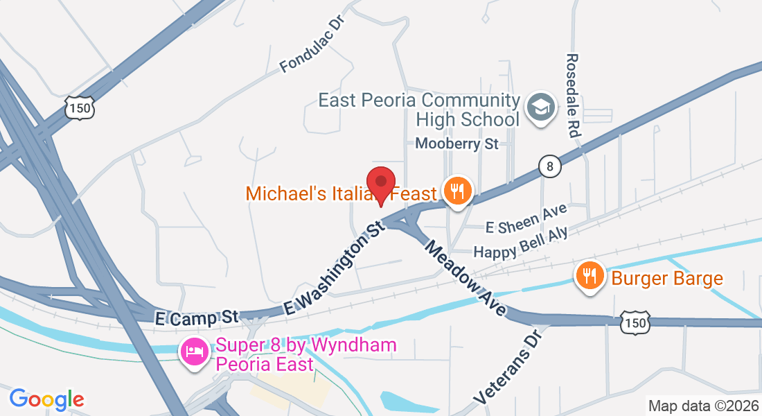 1109 E Washington St, East Peoria, IL 61611, USA