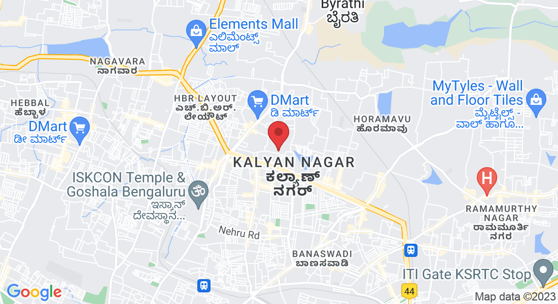 No. 416, J R Layout, PO, Chellikere, 1st block, Meganahalli, Kalyan Nagar, Bengaluru, Karnataka 560043, India