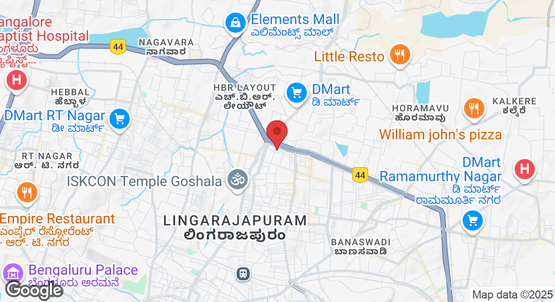 5 AC-204, 5th A cross, 2nd Main Rd, HRBR Layout 3rd Block, HRBR Layout, Kalyan Nagar, Bengaluru, Karnataka 560043, India