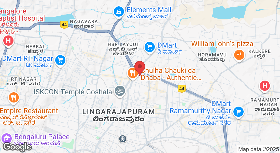 5 AC-204, 5th A cross, 2nd Main Rd, HRBR Layout 3rd Block, HRBR Layout, Kalyan Nagar, Bengaluru, Karnataka 560043, India