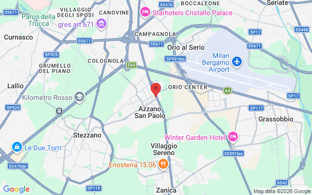 Via Cremasca, 24, 24052 Azzano San Paolo BG, Italia