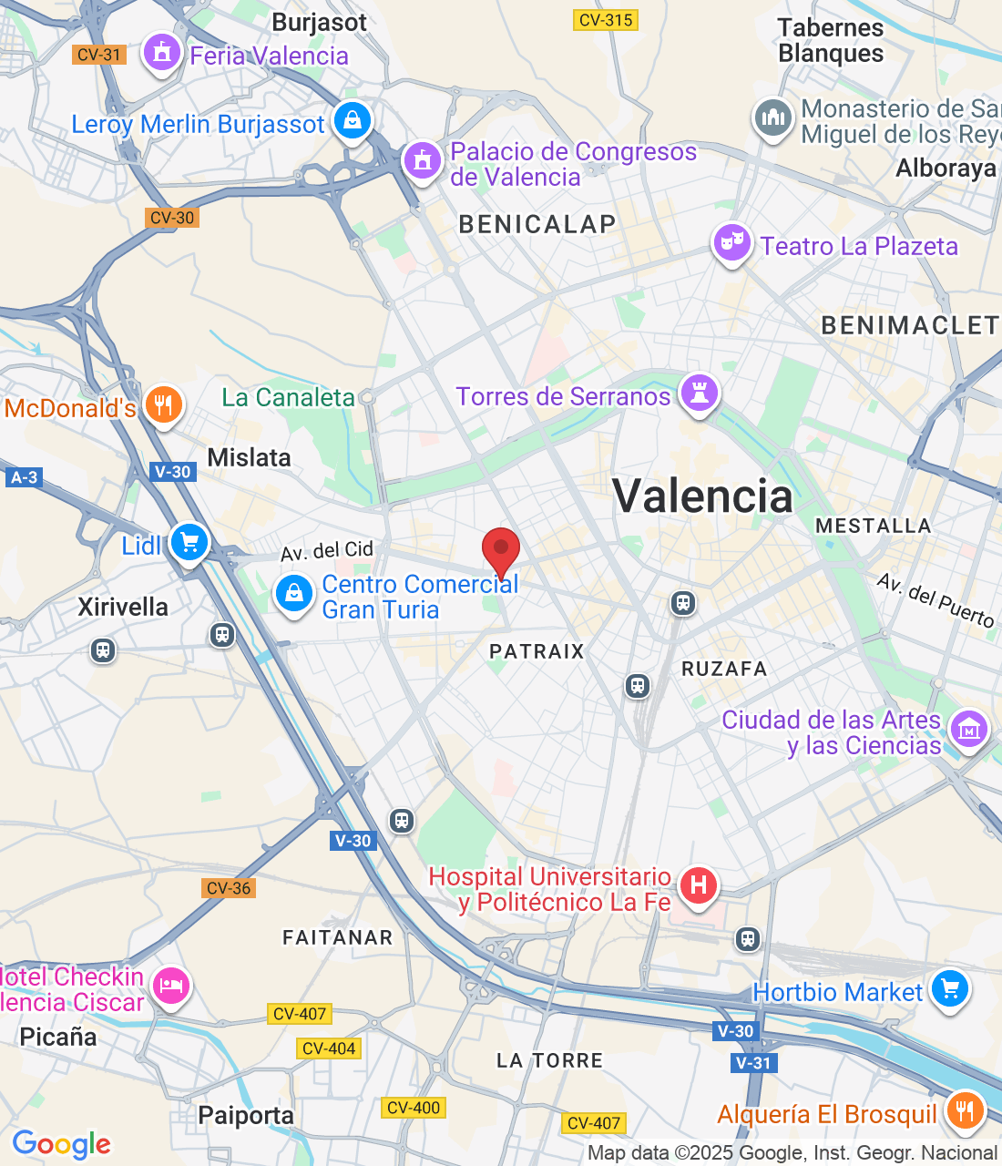 Av. del Cid, 33, Patraix, 46018 València, Valencia, España