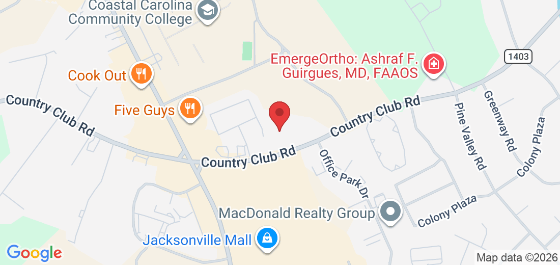 1703 Country Club Rd suite 204, Jacksonville, NC 28546, USA