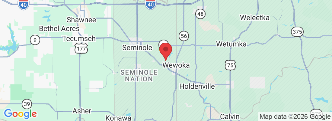 36343 E 127 Rd, Wewoka, OK 74884, USA