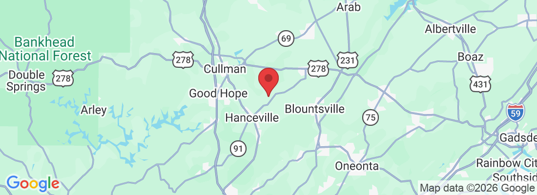 989 Co Rd 641, Hanceville, AL 35077, USA