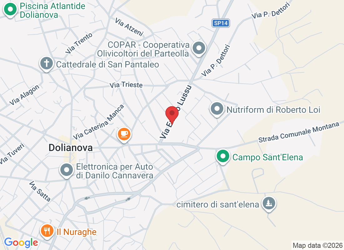 Via Emilio Lussu, 20B, 09041 Dolianova CA, Italia